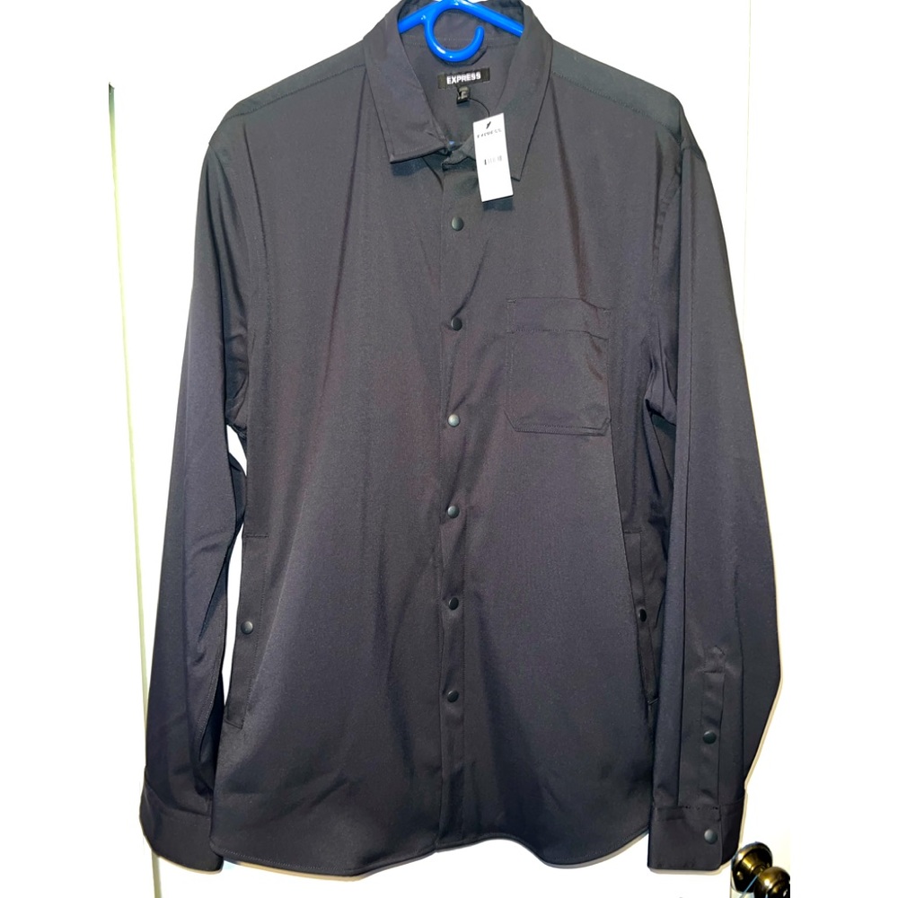 Express Shirt Jacket - Dark Gray - Large